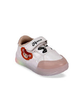 Kids' White LED Sneakers with Velcro Strap