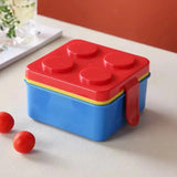 Lego Double Layer Decker Lunch Box | Blue Color-1500ml | Stackable, Leak-Proof Bento for Kids & Travel