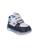 Kids' White LED Slip-On Sneakers