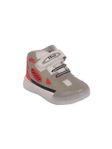 Kids' Grey LED Sneakers with Velcro Fastening