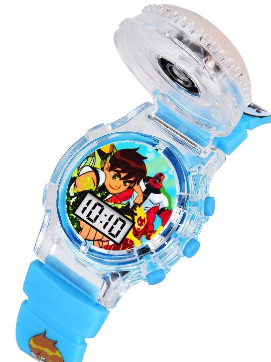 Kids Printed Multi-Function Digital Watch - Skyblue