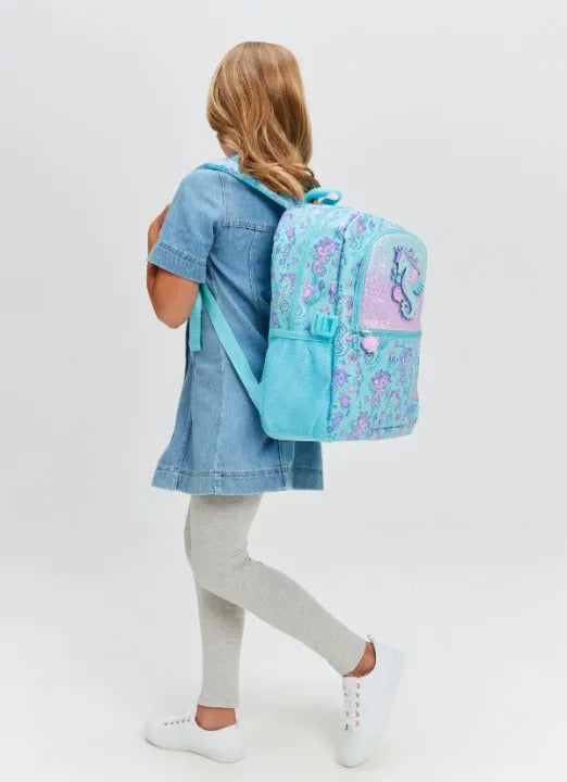 🌊 Smiggle Epic Adventures Backpack – Aqua | Appro. 17.8L Volume – Dive Into Fun & Explore the Unknown! 🌟
