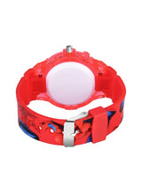 Kids - Boys Printed LED Dial & Straps Analogue Watch Spider Red