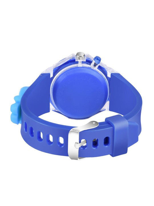 Kids Printed Dial & Blue Silicon Strap Analogue Watch - LED Blue Doremon