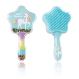 Cute Character Shell Hair Brush for Kids – Unicorn & Bunny Design (Single Piece) | Sparkle Shell Hair Brush for Kids – Fun Bunny & Unicorn Printed Comb