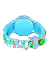 Boys Printed Dial & Straps Analogue Watch SkyBlue Cute Dino