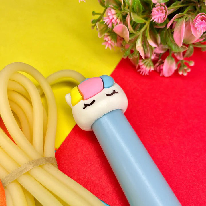 Kids Skipping Rope with Cute Cartoon Handle | Adjustable Jump Rope for Boys & Girls | Fun Indoor & Outdoor Fitness Toy