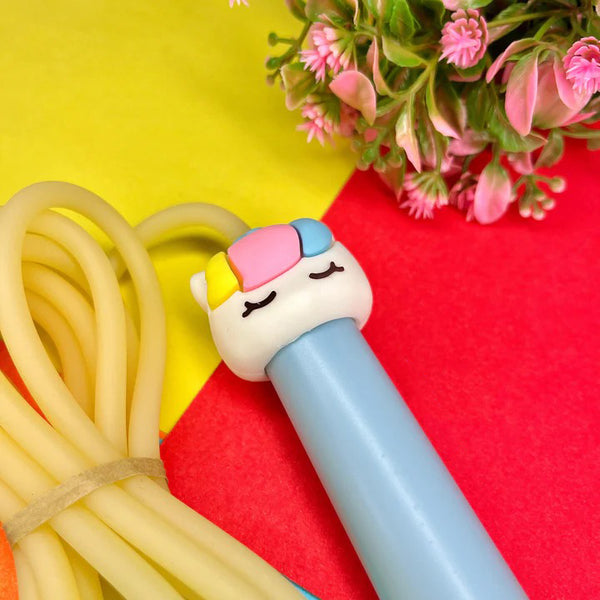 Kids Skipping Rope with Cute Cartoon Handle | Adjustable Jump Rope for Boys & Girls | Fun Indoor & Outdoor Fitness Toy