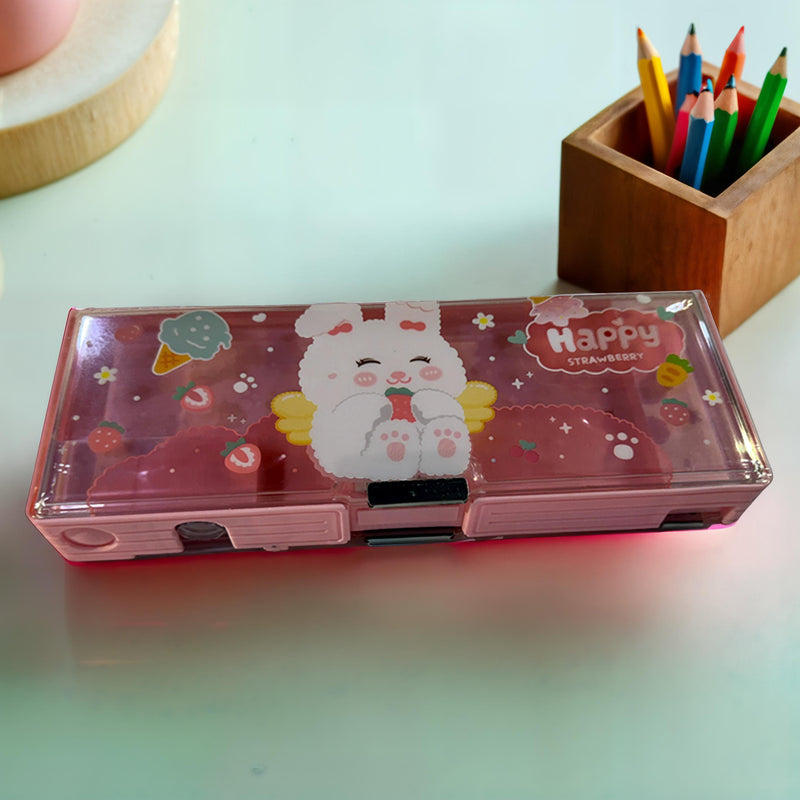 Happy Cartoon Kids Pencil Box – Multiple Designs