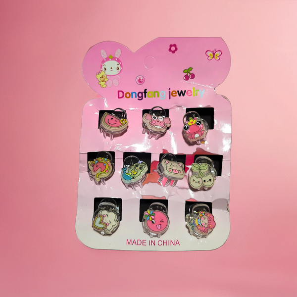 Cute Kids Hair Clips Set | 10-Piece Tic Tac Hairpins for Girls & Women jew_400