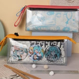✨ Transparent Zipper Pencil Pouch – Stylish & Durable Stationery Case