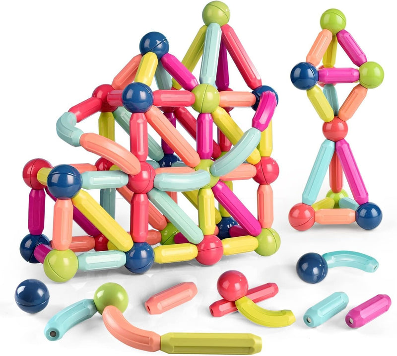Magnetic Building Sticks – 25-Piece STEM Construction Toy for Kids (Ages 3–9) | Creative Magnetic Blocks for Boys & Girls