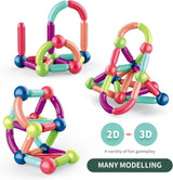Magnetic Building Sticks – 25-Piece STEM Construction Toy for Kids (Ages 3–9) | Creative Magnetic Blocks for Boys & Girls