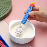 Lego-Themed Spoon & Fork Cutlery Set for Kids (Pack of 1) – BPA-Free, 304 Stainless Steel, with Storage Box – Ideal Birthday Return Gift