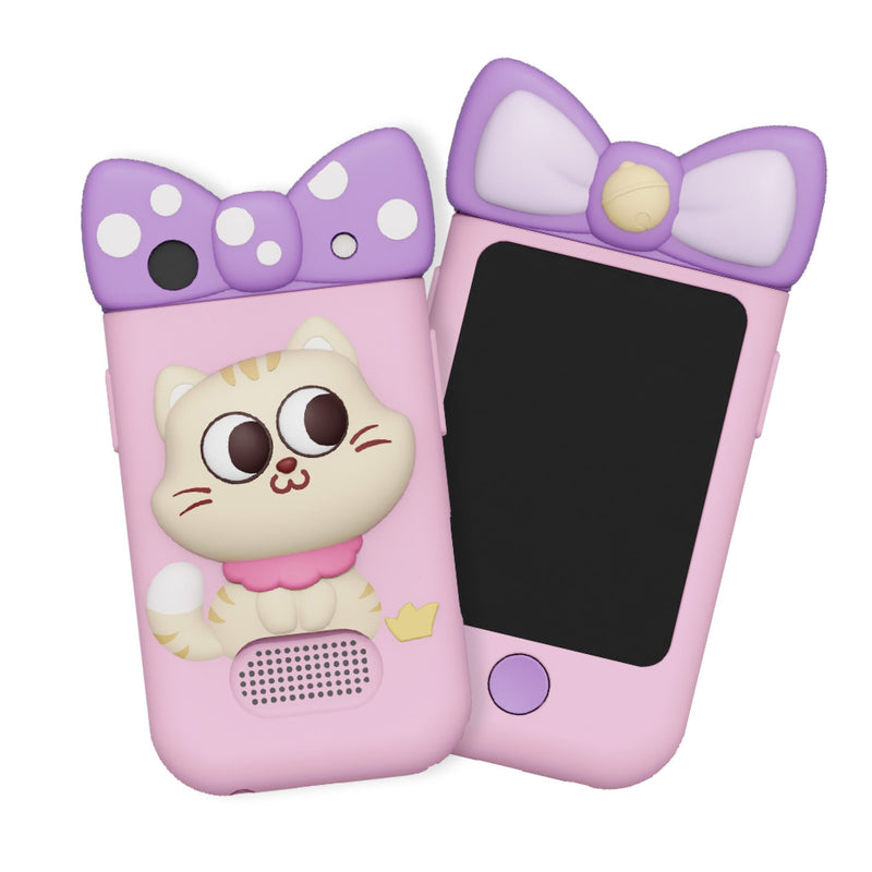 Kids Smartphone with 360° Rotating Camera – Cute Cat Design | Photo & Video Camera for Children