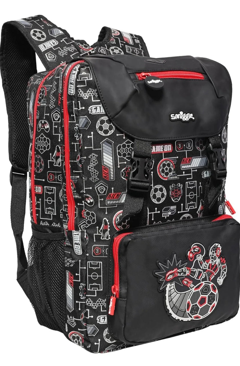 🏆 Smiggle “Game On” Football Backpack – Sporty & Stylish for School and Play