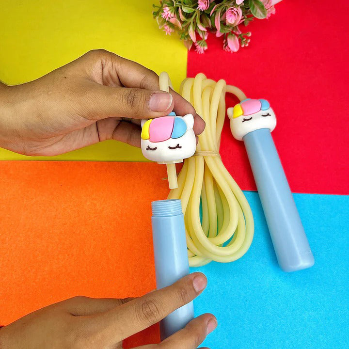 Kids Skipping Rope with Cute Cartoon Handle | Adjustable Jump Rope for Boys & Girls | Fun Indoor & Outdoor Fitness Toy