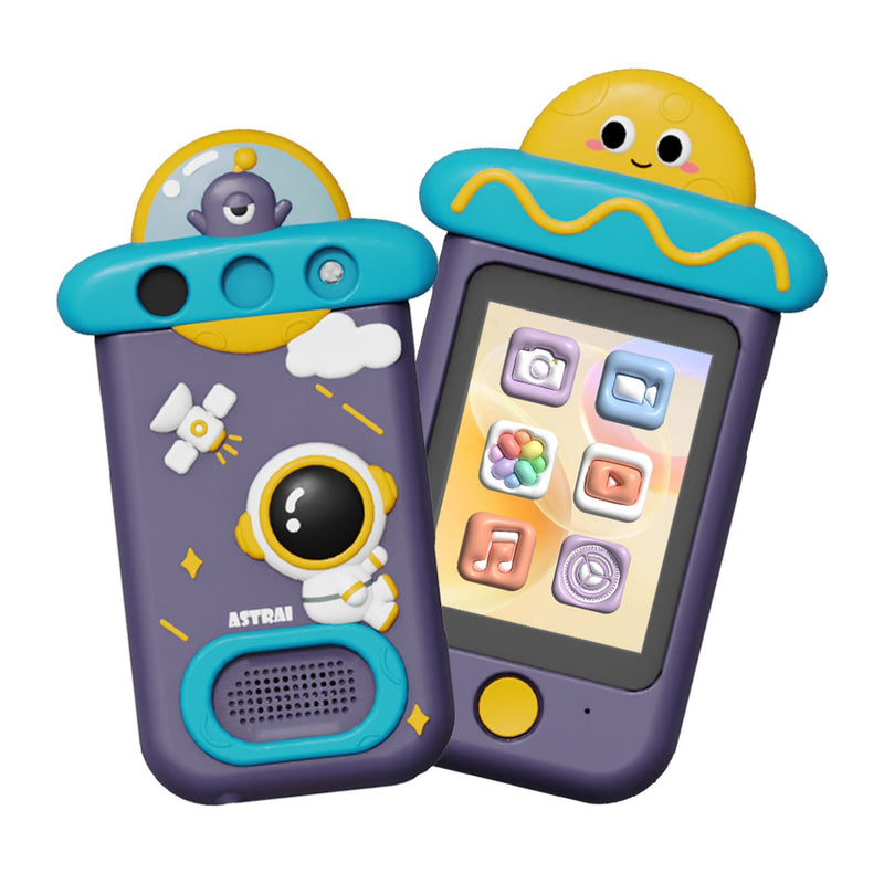 Kids Smartphone with 360° Rotating Camera – Cute Cat Design | Photo & Video Camera for Children