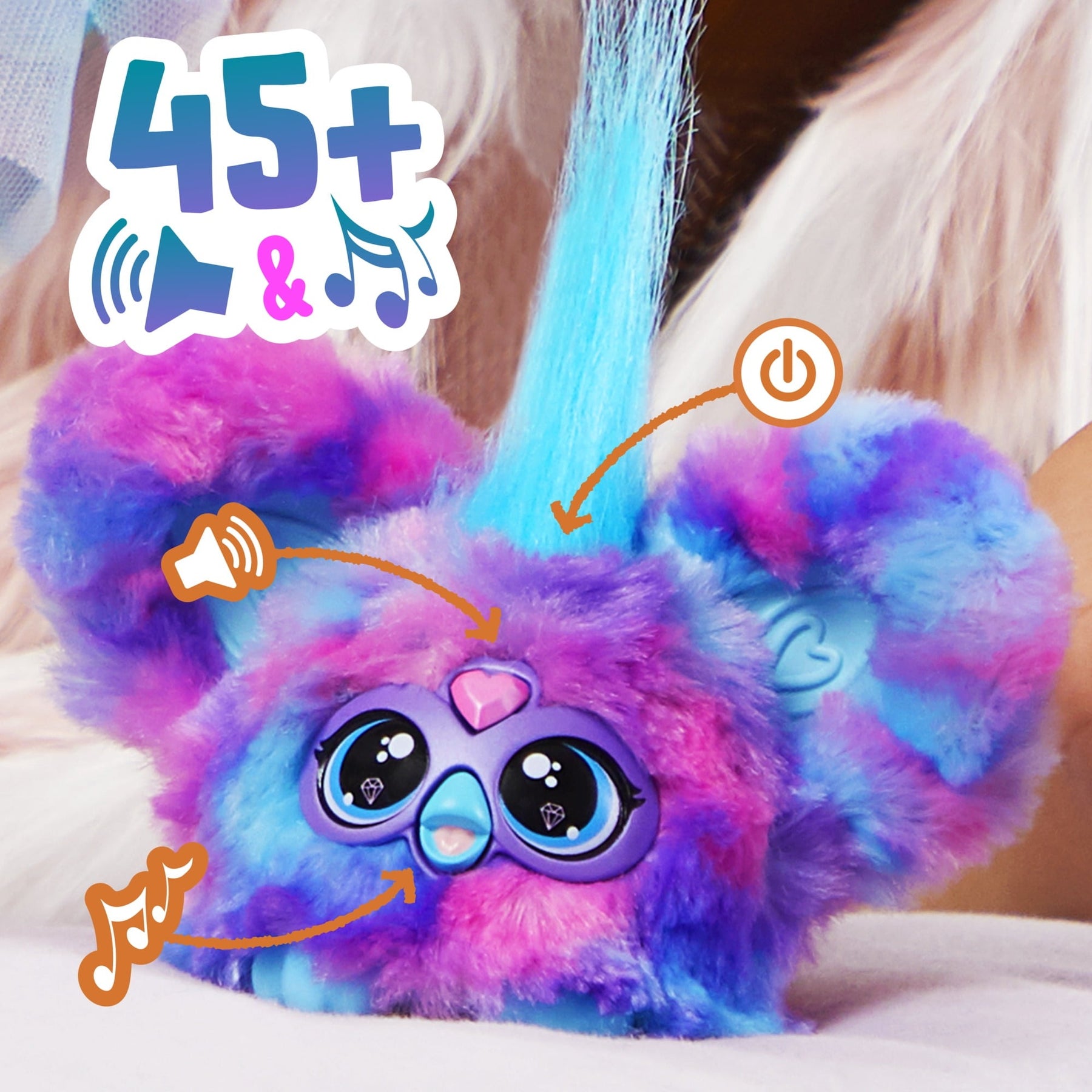 Furby Furblets Electronic Plush Toys for Girls & Boys 6+,Speaks Furbish & Plays Music, Series 4
