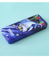 Shark Sea World Pencil Box for Kids – Cartoon Shark Metal Stationery Case