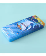Shark Sea World Pencil Box for Kids – Cartoon Shark Metal Stationery Case
