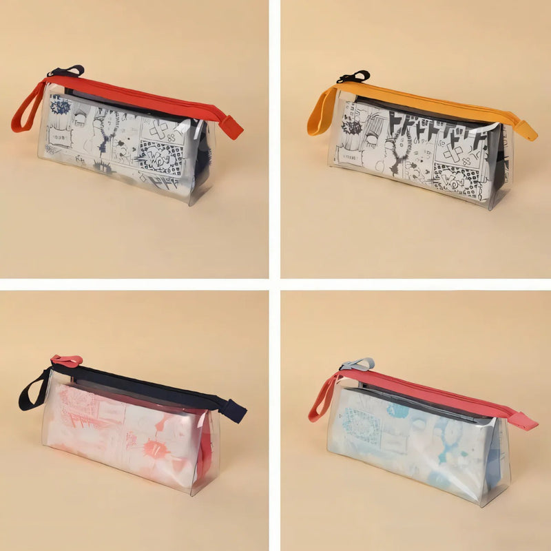 ✨ Transparent Zipper Pencil Pouch – Stylish & Durable Stationery Case