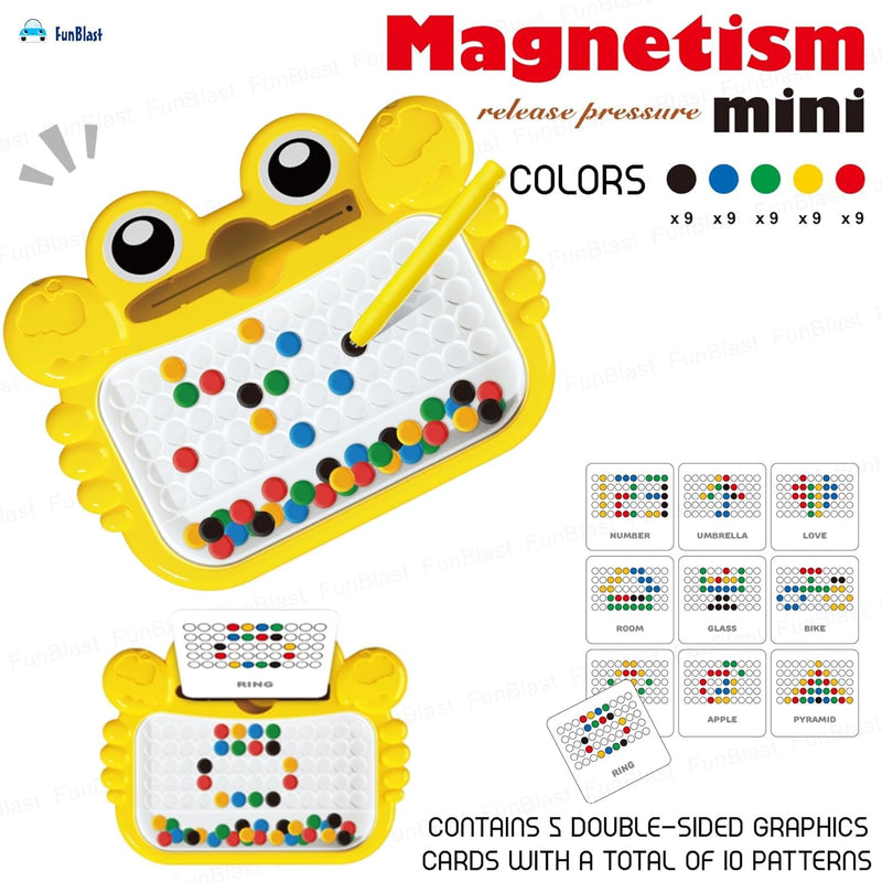 Magnetic Drawing Board for Kids – Educational Bead Art Game