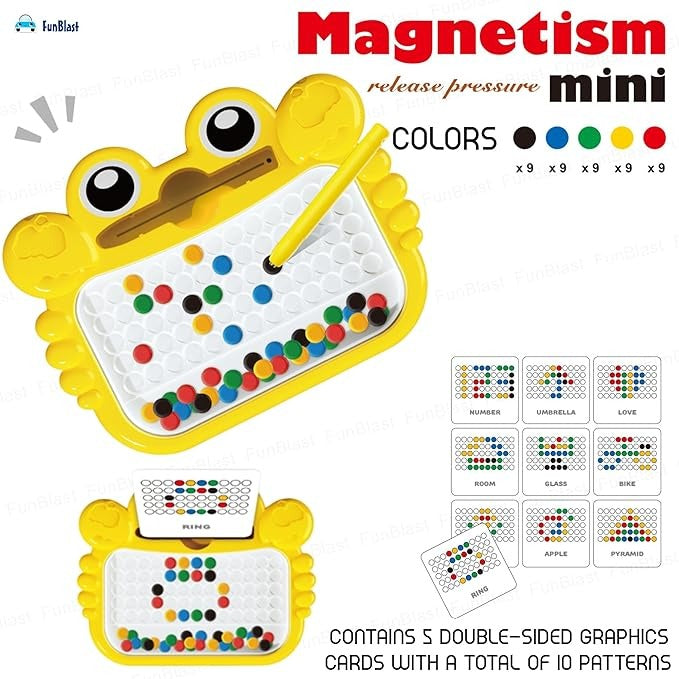 Magnetic Drawing Board for Kids – Educational Bead Art Game