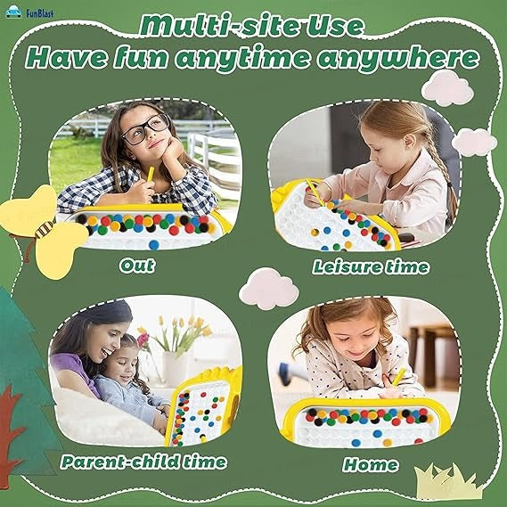 Magnetic Drawing Board for Kids – Educational Bead Art Game