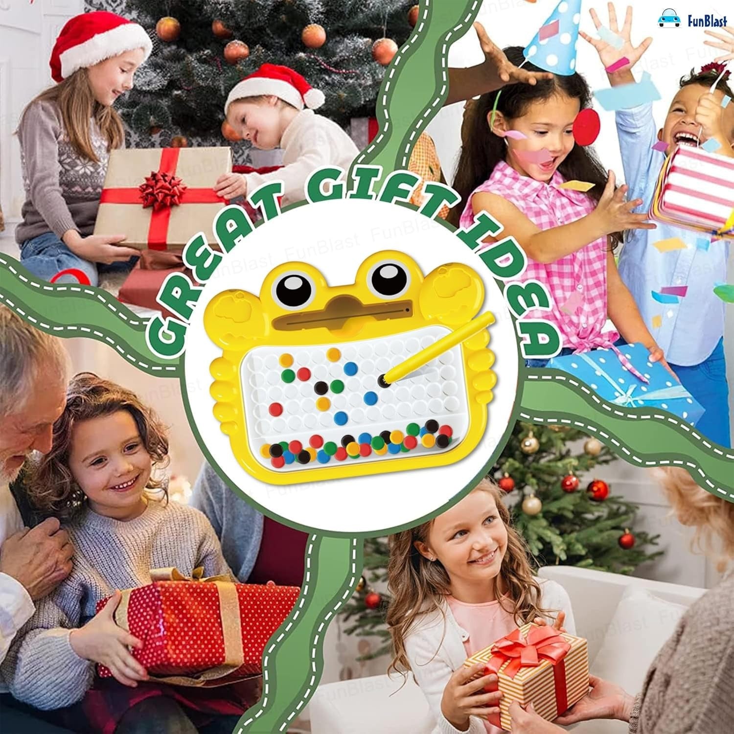 Magnetic Drawing Board for Kids – Educational Bead Art Game