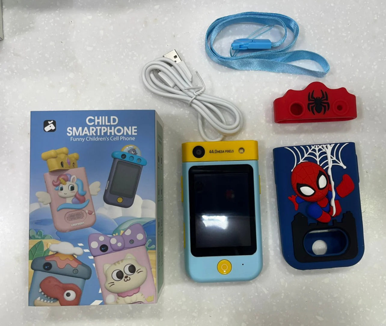 Kids Smartphone with 360° Rotating Camera – Cute Cat Design | Photo & Video Camera for Children