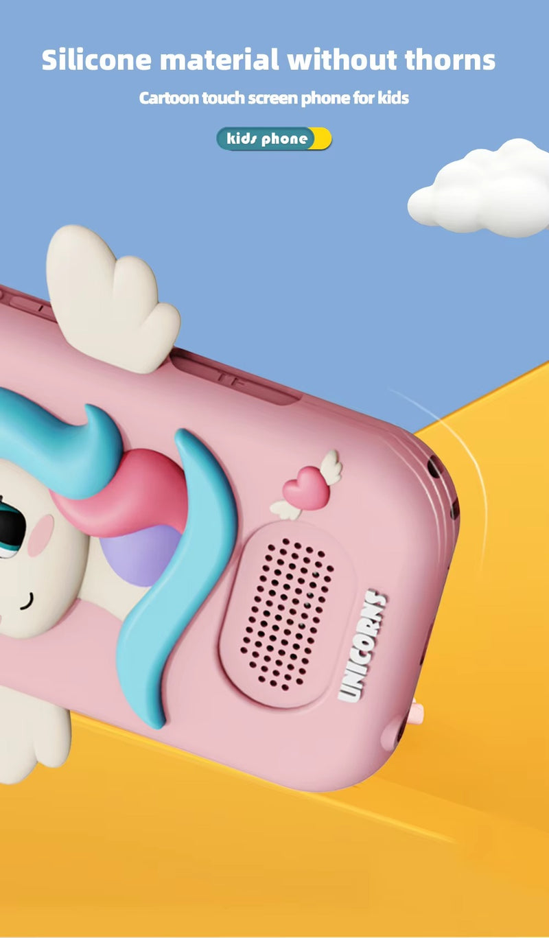 Kids Smartphone with 360° Rotating Camera – Cute Cat Design | Photo & Video Camera for Children