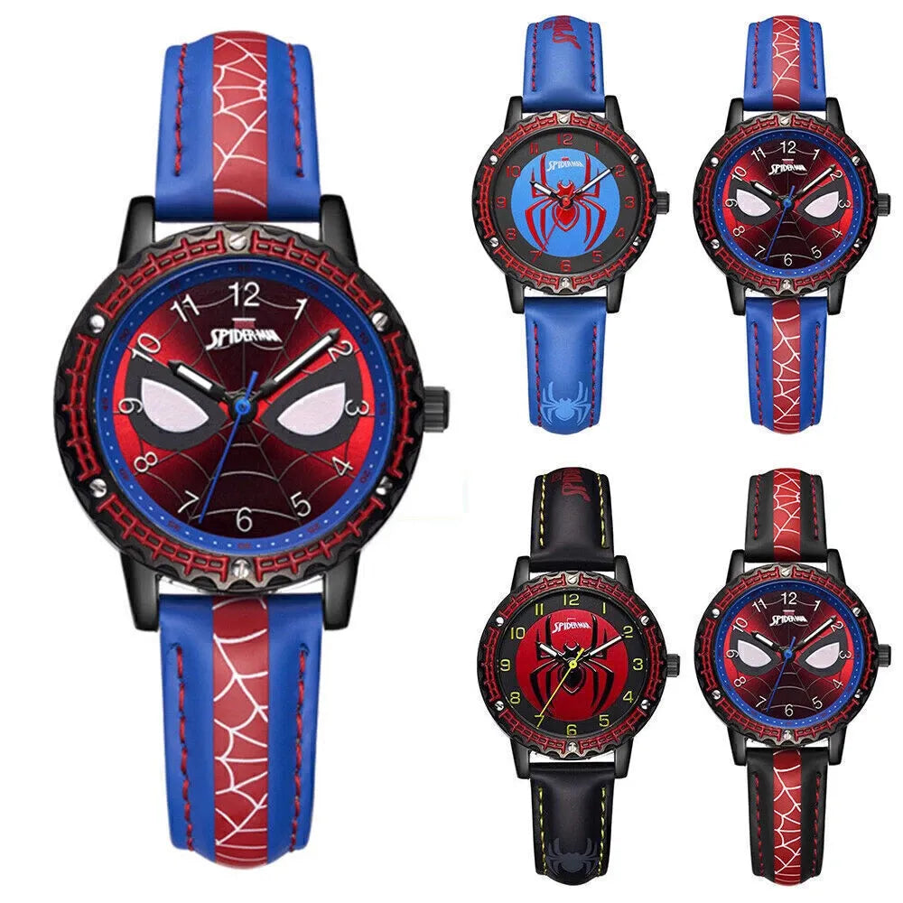 Spiderman Kids Watch ✧ Boys Girls Electronic Wrist Watches ✧ Cartoon Birthday Gift