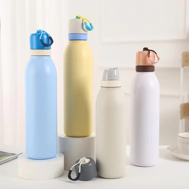 Owala FreeSip Twist 18oz Insulated Stainless Steel Water Bottle – Mint/White (Iced Breeze), BPA-Free with Straw