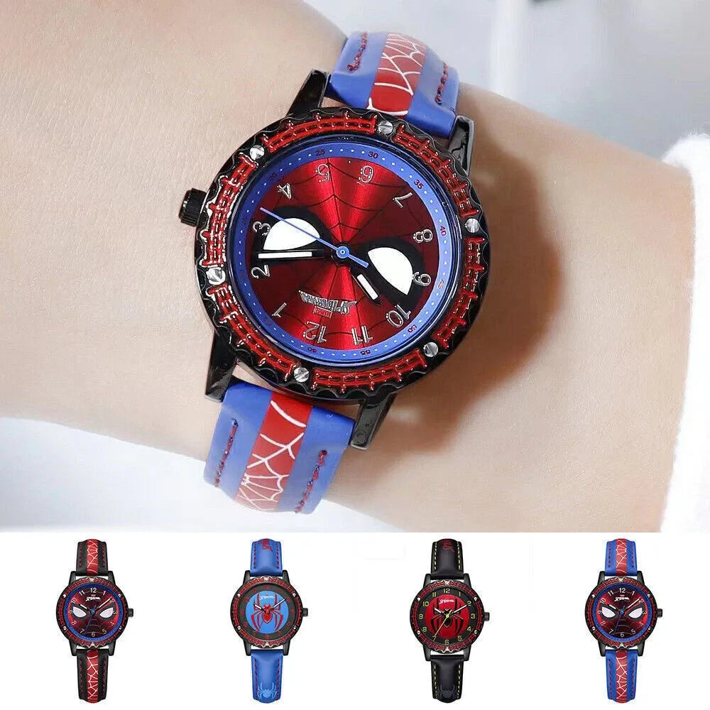 Spiderman Kids Watch ✧ Boys Girls Electronic Wrist Watches ✧ Cartoon Birthday Gift