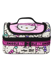 Smiggle Golden Ice Cream Double Decker Lunch Bag for Kids – 7-Inch Insulated Lunchbox