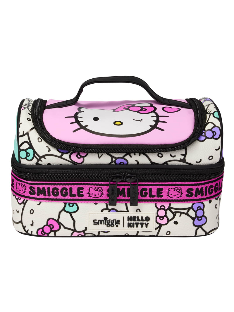 Smiggle Golden Ice Cream Double Decker Lunch Bag for Kids – 7-Inch Insulated Lunchbox