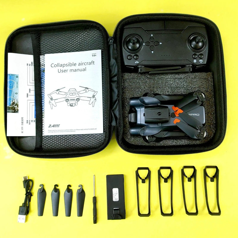 4K Dual Camera Drone with Live FPV, 800m Range, 360° Flip, Trajectory Flight & Altitude Hold | Foldable RC Drone for Kids & Adults with Remote and Carry Case