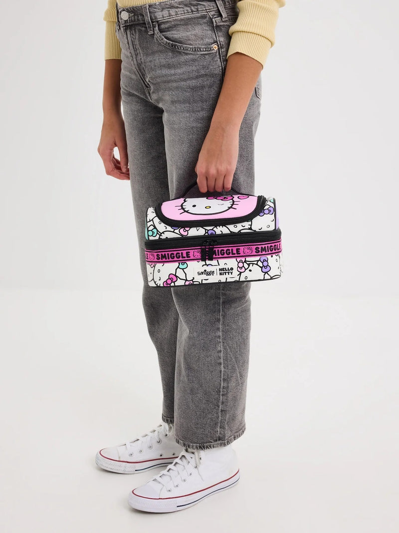 Smiggle Golden Ice Cream Double Decker Lunch Bag for Kids – 7-Inch Insulated Lunchbox