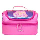 Smiggle x Barbie Pink Double Decker Lunch Bag with Strap – Stylish & Insulated Lunchbox for Kids