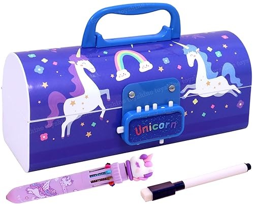 Multi-Layer Pencil Box with Code Lock – Large Capacity, Secret Compartment & Secure Storage Pen Case for Kids