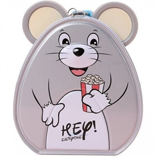 Cute Mouse Metal Money Box with Lock & Key – Cartoon Piggy Bank for Kids.