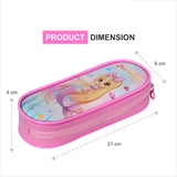 Colorful Kids Pencil Box with Cartoon Designs – Mermaid & Unicorn