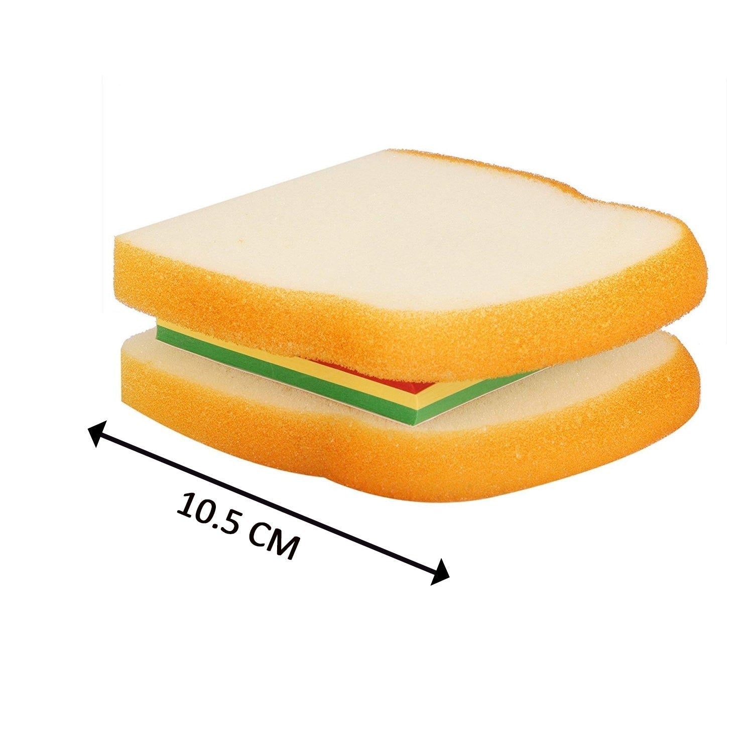 Sandwich Shaped Notepad – Mini Sticky Notes Memo Pad | Unique & Fun Stationery Gift (Multicolor)