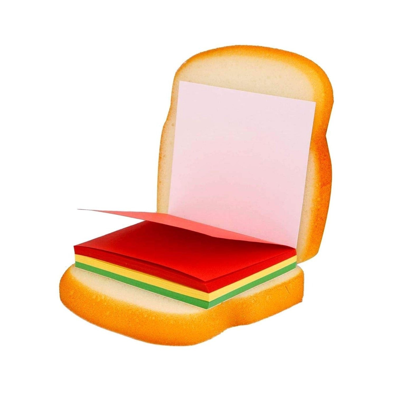 Sandwich Shaped Notepad – Mini Sticky Notes Memo Pad | Unique & Fun Stationery Gift (Multicolor)