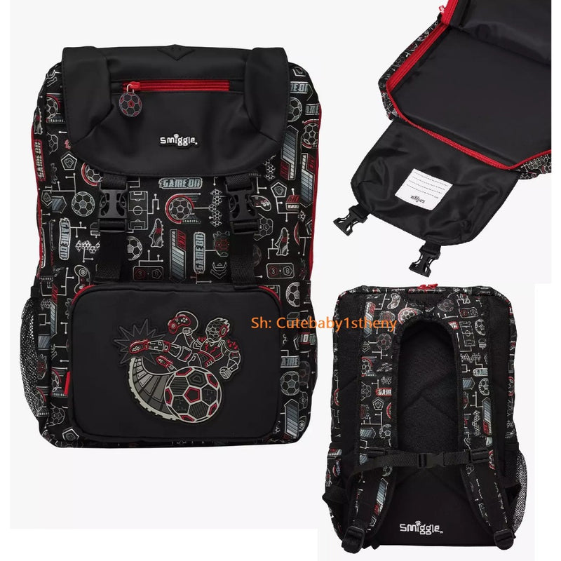 🏆 Smiggle “Game On” Football Backpack – Sporty & Stylish for School and Play
