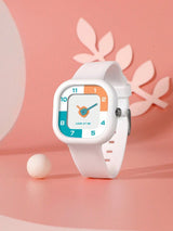 Unisex Kids Analogue Watch - Light Pink Dial & Strap