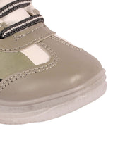 Kids' Grey LED Sneakers with Velcro Fastening