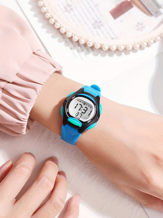 Unisex Kids Dial & Straps Digital Multi-Function Watch - Blue