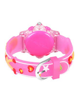 Girls Printed Dial & Straps Analogue Watch Barbie Pink